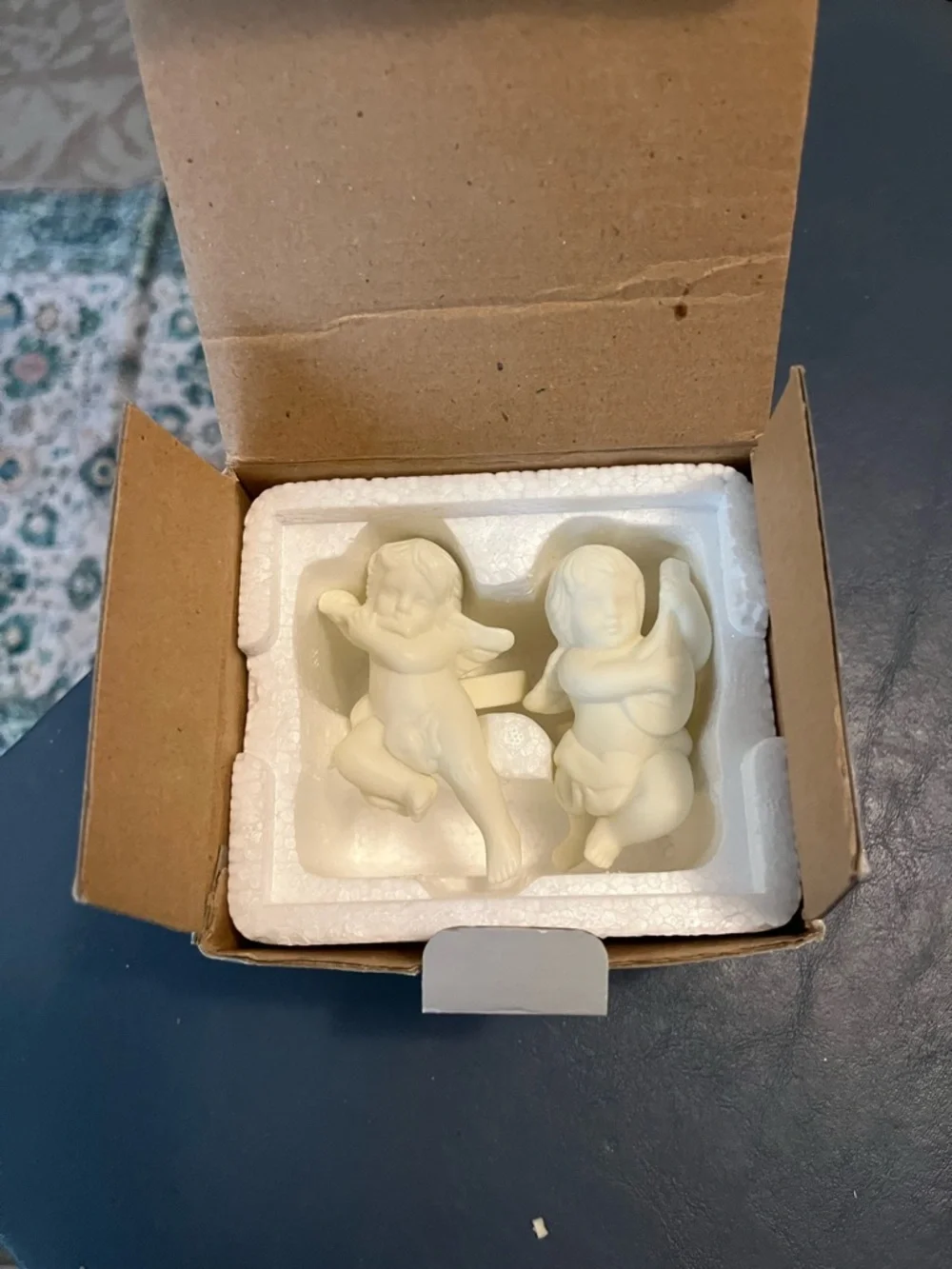 PartyLite White Cherub Candle Followers Pair - Picture 5 of 5